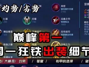 游戏攻略指南（解说游戏中不可忽视的出装攻略，帮你在战场上脱颖而出！）
