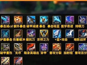 《英雄经典出装顺序攻略》（打造最强英雄装备的关键步骤）